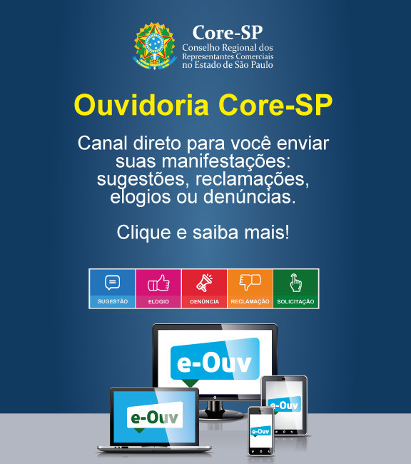 Core-SP | Conselho Regional dos Representantes Comercias do Estado de São Paulo