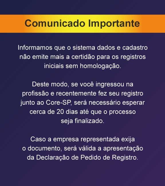 Core-SP | Conselho Regional dos Representantes Comercias do Estado de São Paulo