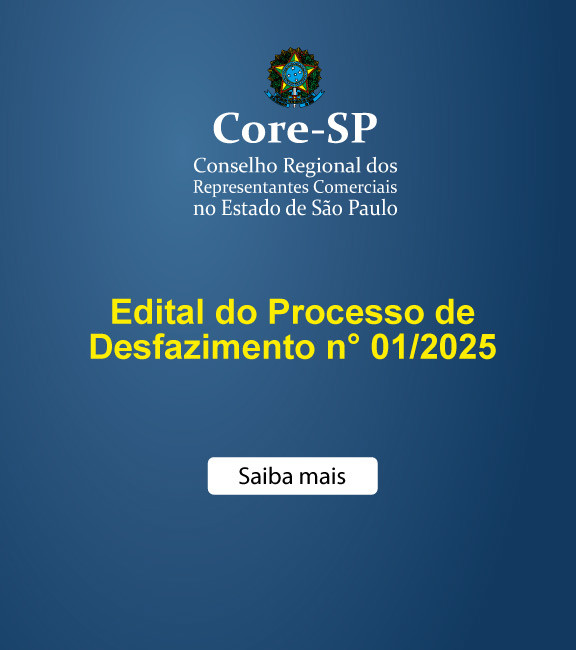 Core-SP | Conselho Regional dos Representantes Comercias do Estado de São Paulo